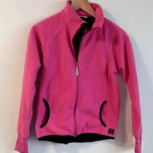 Polarn O. Pyret pink ECO WIND FLEECE JACKET  size 11-12 years